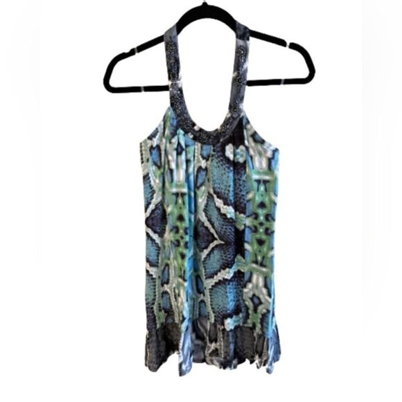 Joyous & Free beaded halter top - Picture 1 of 4